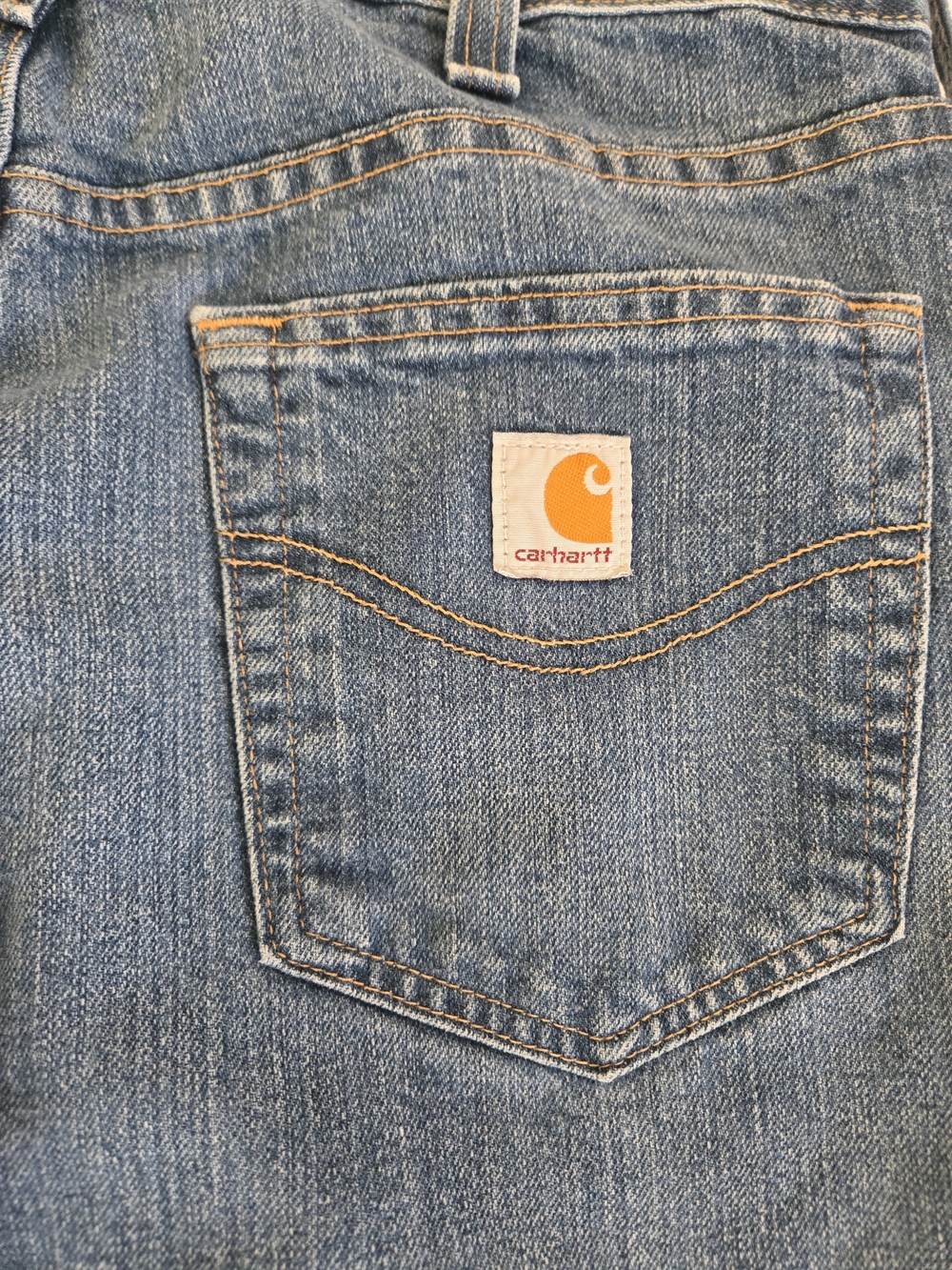 Carhartt Men's Denim Straight Leg Jeans in Blue - Picture 2 of 10
